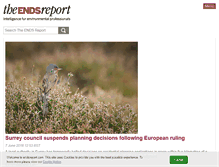 Tablet Screenshot of endsreport.com